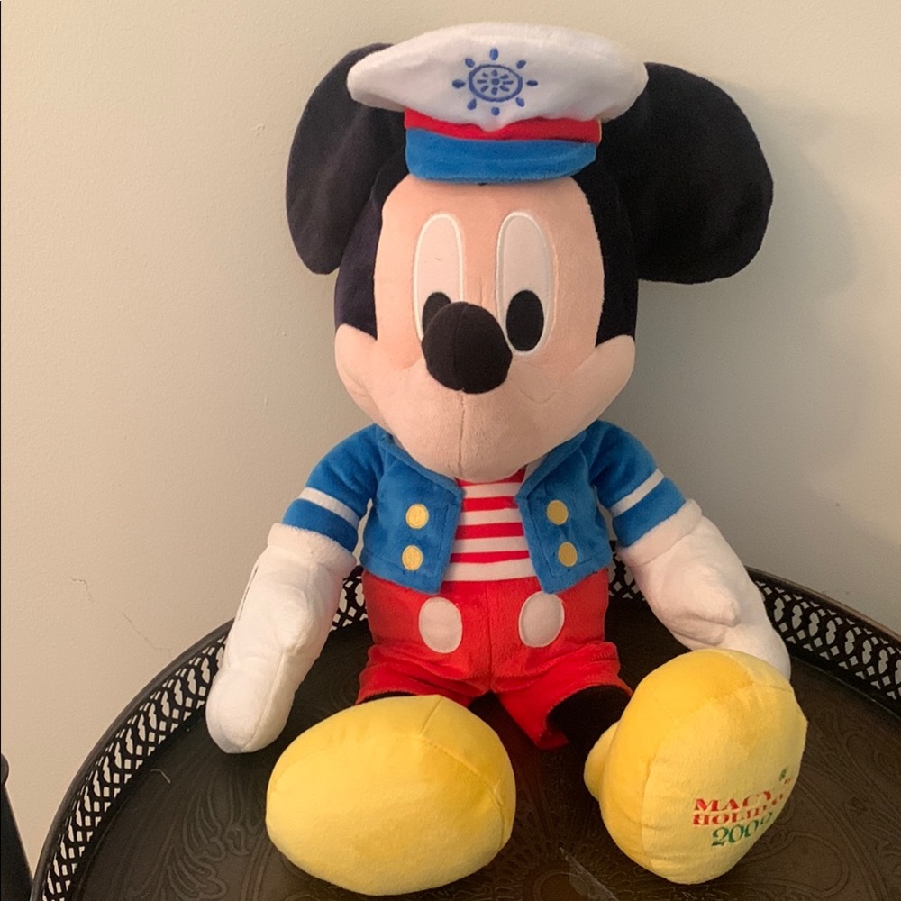 Disney Mickey Mouse Nautical Plush with Blue and Red Outfit